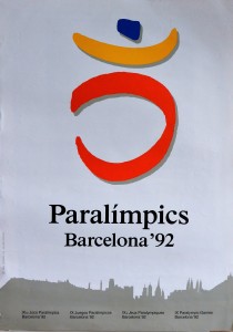 Paralimpics, Barcelona 92, cartel original, 70x50 cms (1)