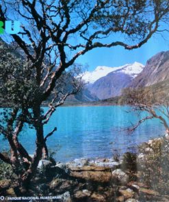 Perú - "Laguna Llangamuco, Parque Natural Huascaran" cartel promoción turística