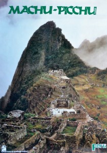 Perú, Machu Pichu, cartel promoción turística, 70x50 cms (1)