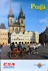 Praga, cartel promoción turística, 62x42 cms (4)
