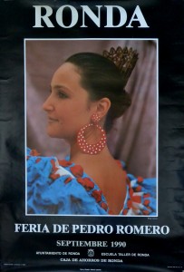 Ronda, Feria de Pedro Romero, cartel promoción turística, 99x68 cms (1)