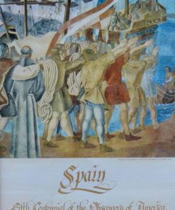 Spain - "Fifth Centenial" cartel promoción 5º centenario descubrimiento de América