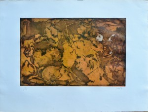 Vento Jose, grabado numerado 43-100 y firmado a lapiz, papel 53x70 y plancha 32x49,50 cms (4)