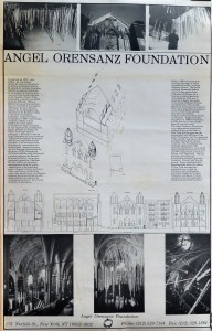 Angel Orensanz Foundation, cartel, 63x41 cms (2)