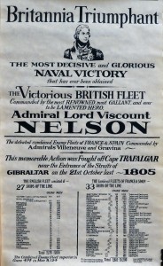 Britannia Triumphant, Batalla de Trafalgar, cartel conmemorativo, 52x32 cms. (5)