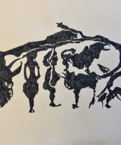 Castillo Jorge 1972 - "Figuras" dibujo acrílico papel