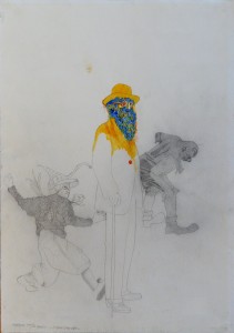 Castillo Jorge 1979, Valle Inclán, Lápiz y acuarela papel, 43x31 cms. (5)