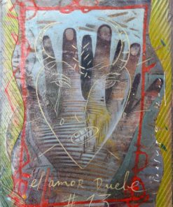 Ceesepe - "El amor duele # 13" dibujo técnica mixta y collage papel