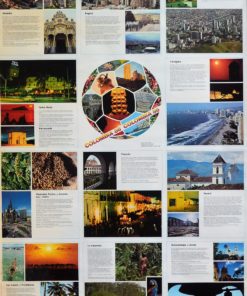 Colombia - "Ciudades" cartel promocion turistica, 98x68 cms.