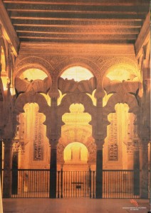 Cordoba, Arte Arabe, Techumbre de la Mezquita, cartel promoción, 68x48 cms.  (1)