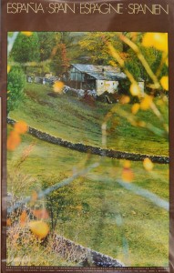 España, Paisaje rural, cartel promoción turística, 97x62 cms. (4)