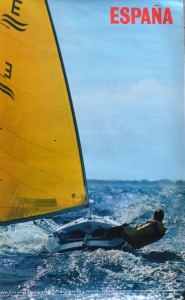 España, Regatas, cartel promoción turística, 60x38 cms (2)