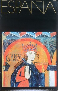 España, Rey Gaspar, fragmento frontal de Espinelvas, Museo de Vicfh Barcelona, cartel promoción turistica, 96x62 cms.  (2)