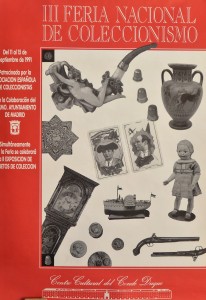 Feria coleccionismo 1991, cartel, 68x48 cms.  (1)