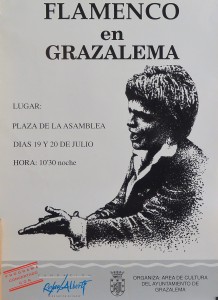 Flamenco en Grazalema, cartel, 48x34 cms. (2)