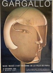 Gargallo, Musée d´art moderne de Paris, cartel exposición en 1980, 58x41 cms.  (1)