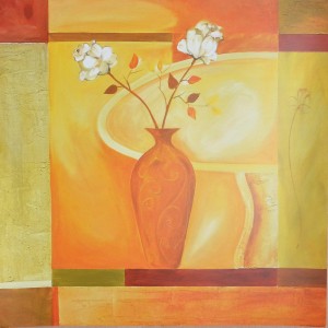 Gockel Alex, Jarrón con flores, cartel 70x70 cms (2)