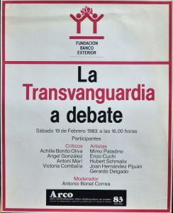 La Transvanguardia a debate, 55x42 cms.  (2)
