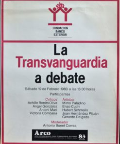 Arco 83 - "La Transvanguardia a debate" cartel