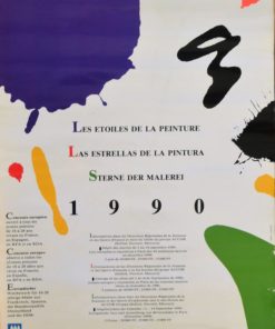 Les etoiles de la peinture - "Convocatoria concurso 1990" cartel