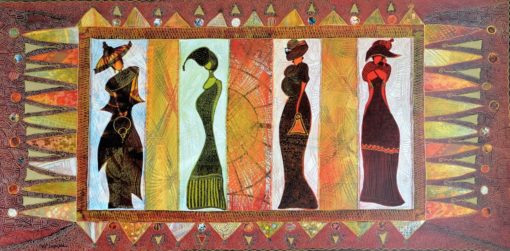 Valerie Maugerie - "Defile de soie I" cartel decoración