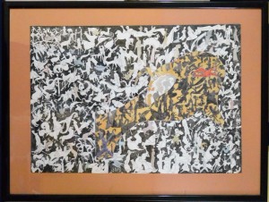 Monreal Violeta, Ilustración, técnica mixta cartulina, enmarcado , dibujo 46,50x66,50 cms. y marco 63,50x83 cms.  (2)