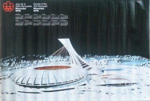 Montreal, Juegos Olímpicos 1976, cartel promocional, 57x84 cms (1)