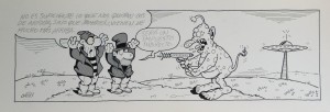 Ortés Luis Valcarcel, Impuesto indirecto, Viñetas, tinta china cartulina, 11,50x34 cms. (8)