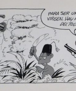 Luis Valcarcel Ortés - "Paraje Virgen" Viñetas, dibujo original tinta china cartulina