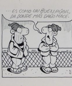 Luis Valcarcel Ortés - "Suegra" Viñetas, tinta china cartulina