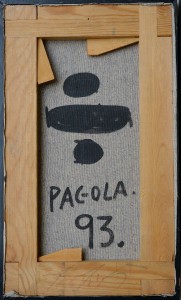 Pagola Javier, Composición Piel de Vaca II, 1993, acrílico lienzo, 41x24 cms.  (4)