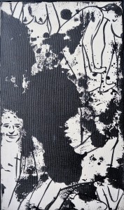 Pagola Javier, Composición Piel de Vaca II, 1993, acrílico lienzo, 41x24 cms.  (6)