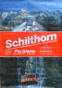 Schilthorn, Piz Gloria, cartel promocional 128x90 cms.  (2)