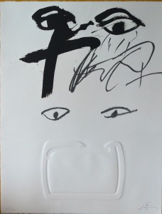 Tapies Antoni, sin título, grabado aguatinta, barniz blando y relieve, edición 100 ejemplares 30 aniversario fundación Juan March, 65x50 cms (6)