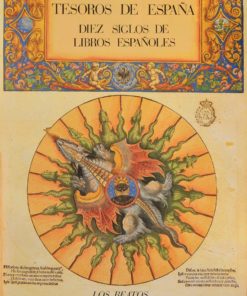 Tesoros de España - "10 siglos de libros españoles, Los Beatos" cartel original exposición en la Biblioteca Nacional en 1986