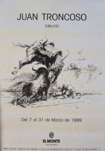 Troncoso Juan, dibujos taurinos, cartel 63x44 cms.  (1)