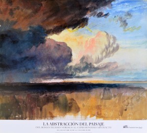 Turner William, Nubes densas y oscuras, cartel original exposición en la Fundación Juan March, 70x77 cms (3)