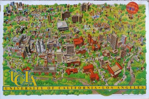 UCLA, Universidad de California, cartel promocional, 60x89 cms (4)