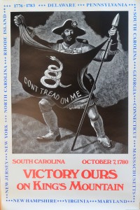 USA, South Carolina, October 7 1780, Victory ours on King´s Mountain, cartel original conmemorativo 200 años independencia EEUU, 91x61 cms. (6)