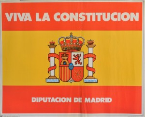 Viva la Constitución, cartel editado por la Diputación de Madrid, cartel 49x60 cms. (5)