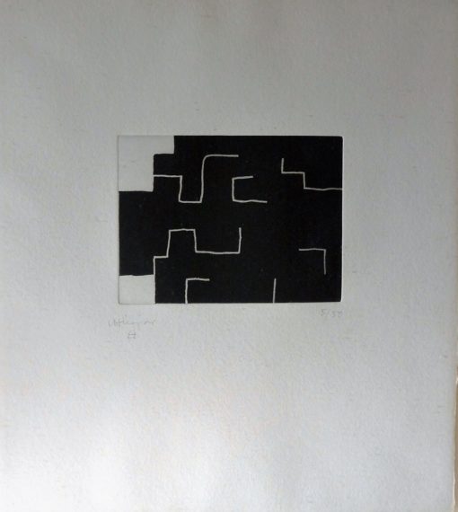 Eduardo Chillida - "Abiagune" grabado aguafuerte, enmarcado 