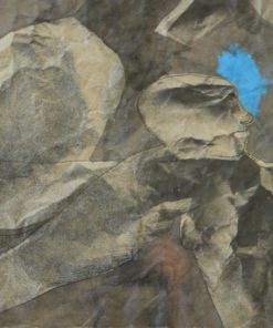 Javier Pagola 2004 - "Personajes petrificados" dibujo técnica mixta papel, enmarcado