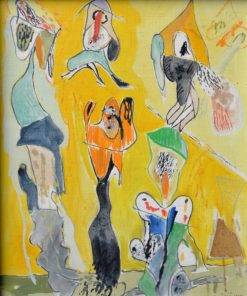 Bonifacio 1978 - "Figuras" oleo lienzo, enmarcado