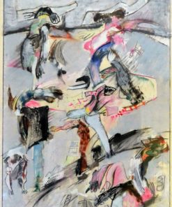 Bonifacio 1978 - "Boceto para Desfile de Modelos" pintura técnica mixta cartulina