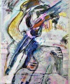Bonifacio 1979 - "Personaje" técnica mixta cartulina, enmarcado