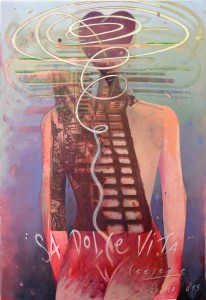 Ceesepe, Sa dolce vita, dibujo técnica mixta papel, 46x32 cms. (3)