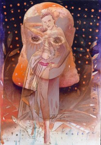 Ceesepe, Sueños de mujer, dibujo técnica mixta papel, 47x32,50 cms. (38)