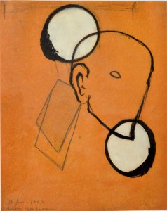 Neuman Max, sin título, dibujo original técnica mixta papel, enmarcado, obra 27x21,50 cms. y marco 53x43 cms (3)