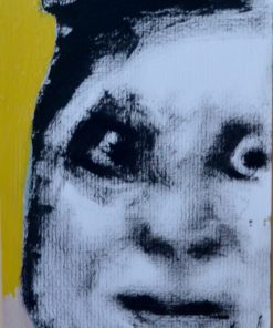 Javier Pagola - "Primer plano" dibujo acrílico cartulina, enmarcado