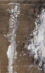 Ciria Jose Manuel, composición sin título, técnica mixta sobre loneta plástica, enmarcado, pintura 80x50 cms. y marco 102x72 cms. 250 (8)